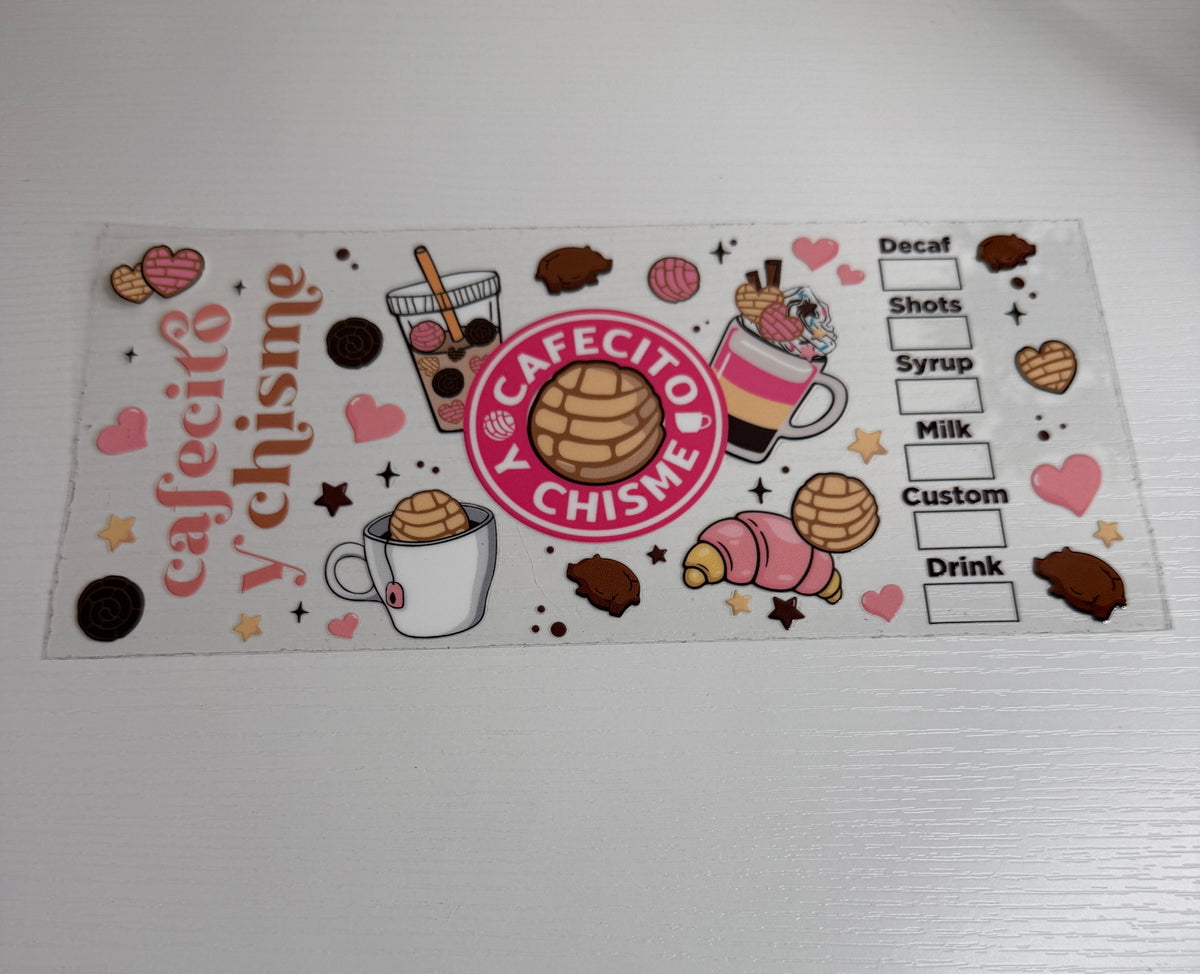 UV DTF wrap 16 oz -cafecito y chisme