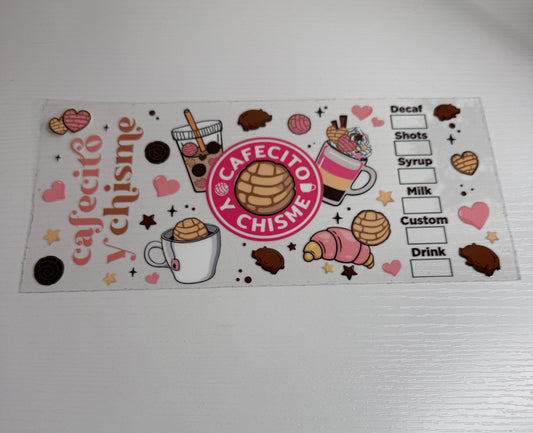 UV DTF wrap 16 oz -cafecito y chisme
