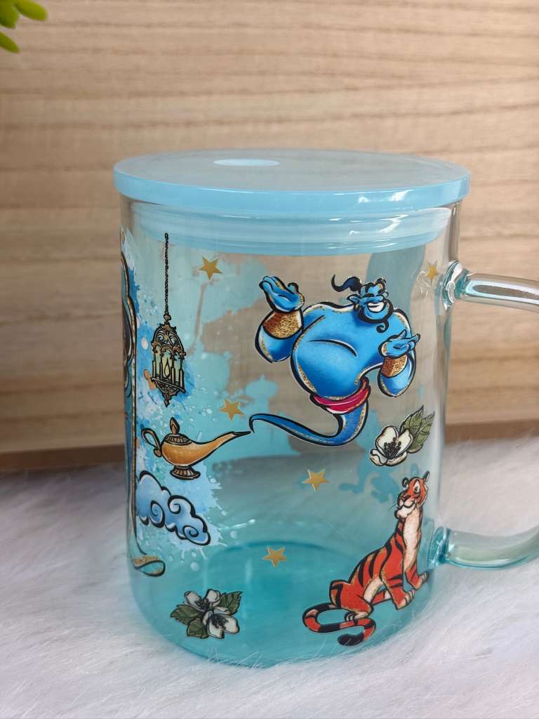 TAZAS DE CRISTAL ALADDIN UVDTF
