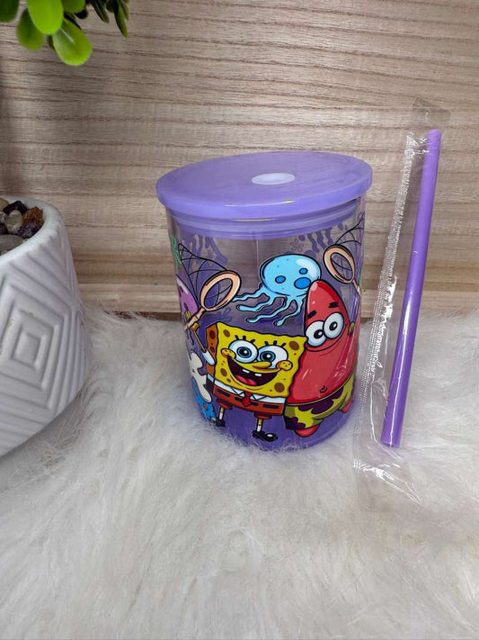 TAZAS DE CRISTAL BOB ESPONJA UVDTF