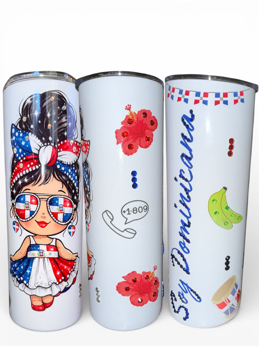 tumbler Dominicano 20 oz Personalizado 🇩🇴